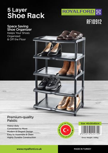 display image 7 for product Royalford 5 Layer Shoe Rack