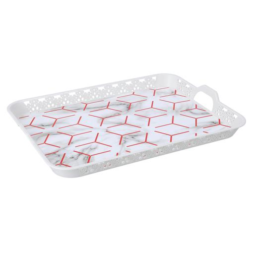 display image 2 for product Rectangular Oya Tray, Breakfast & Cereal Tray, RF10922 | Ideal for Home & Restaurant | Long Lasting & Lightweight | Premium Plasticware | BPA-free & Odourless