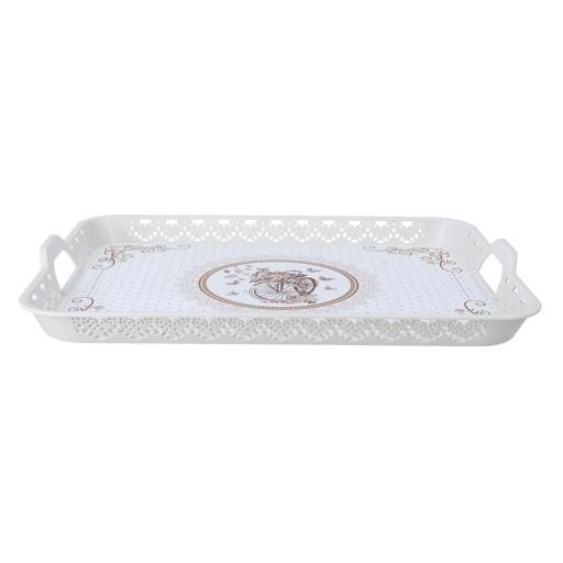 display image 2 for product Rectangular Oya Tray, Breakfast & Cereal Tray, RF10922 | Ideal for Home & Restaurant | Long Lasting & Lightweight | Premium Plasticware | BPA-free & Odourless