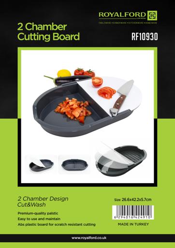 display image 11 for product Royalford Two Chamber Cutting Board