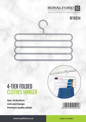 display image 8 for product Royalford Folding 4 Layer Cloth Hanger
