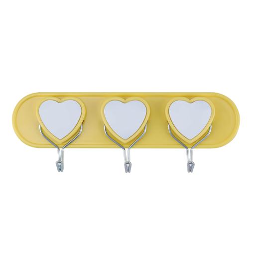 display image 0 for product Heart Sticky Hooks, 3pcs Self Adhesive Wall Hooks, RF10945 | Hooks for Bathroom, Kitchen, Bedrooms, Closet, Office, Showrooms, Laundry Room & More
