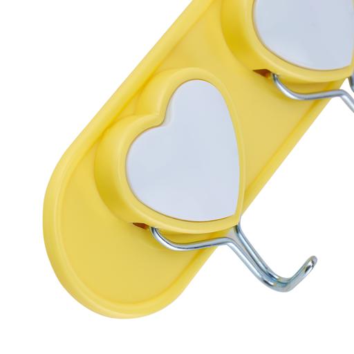 display image 7 for product Heart Sticky Hooks, 3pcs Self Adhesive Wall Hooks, RF10945 | Hooks for Bathroom, Kitchen, Bedrooms, Closet, Office, Showrooms, Laundry Room & More