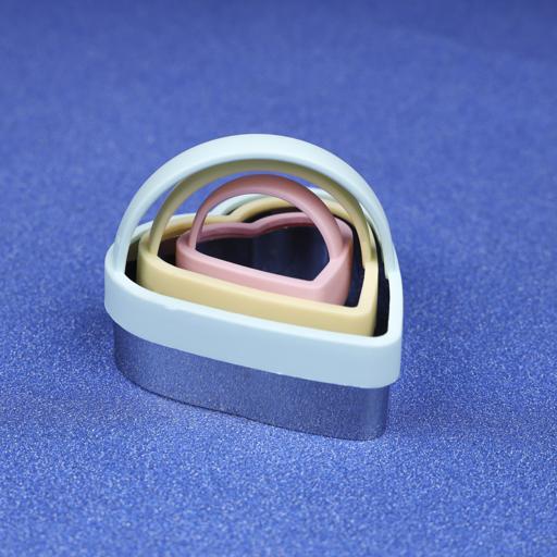 display image 3 for product Cookie Cutter, 3pcs Stainless Steel Cookie Cutter, RF10961 | Baking Moulds | Heart Shape Cookie Cutter with PP Handle | Baking Dough Tools