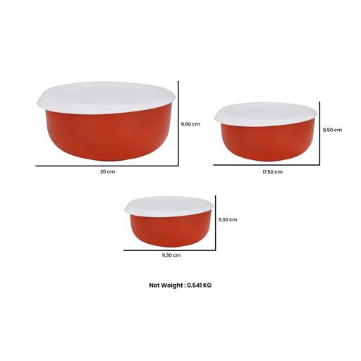 Glass Mixing Bowl Set with Airtight Lids for Kitchen Baking Prepping,  Serving, C