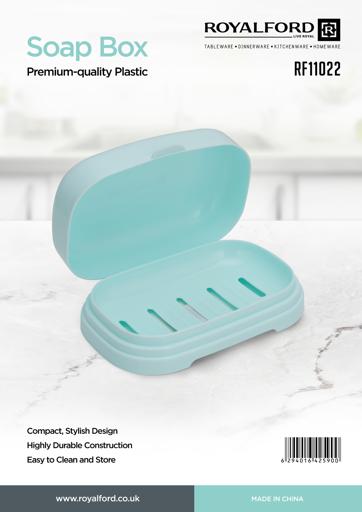 display image 8 for product Soap Box, Premium Quality Plastic, RF11022 | Travel Soap Holder | Soap Bar Holder with Drainage Design | Easy Cleaning Soap Box for Home Hotel Camping Gym Travel and More