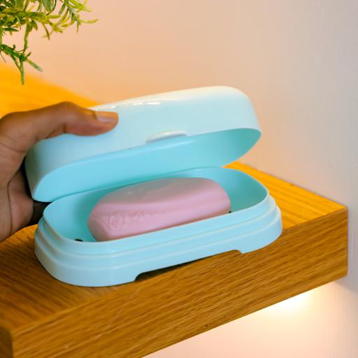 display image 3 for product Soap Box, Premium Quality Plastic, RF11022 | Travel Soap Holder | Soap Bar Holder with Drainage Design | Easy Cleaning Soap Box for Home Hotel Camping Gym Travel and More