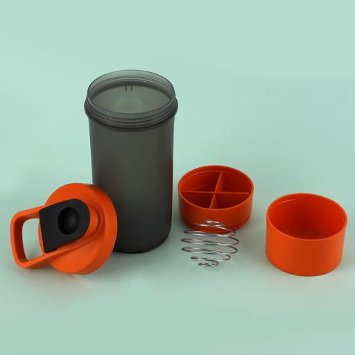 display image 1 for product Protein Shaker Bottle, 700ml PP Body Bottle, RF11034 | Snap-Lock Closure | Blender Bottle with Mixer Ball | Perfect for Protein Shakes, Nutrition & Smoothies