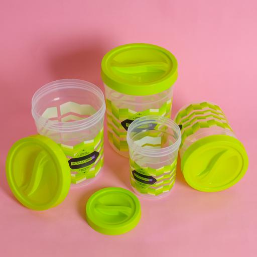 4pcs/set 600ml Salad Snack Box, Leak-proof Food Storage Container