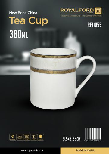 display image 9 for product New Bone China Tea Cup, 380ml Coffee Cup, RF11055 | Chip Resistant & Durable Cup with Handle | Tea Cup, Cappuccino Cup, Coffee Cup, Latte Cup