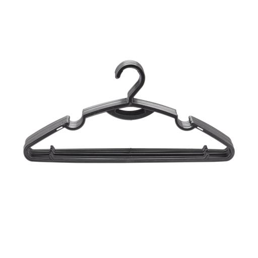 High Quality Plastic Hanger 12 Pcs ( black)