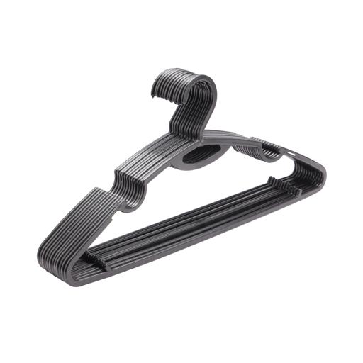 High Quality Plastic Hanger 12 Pcs ( black)