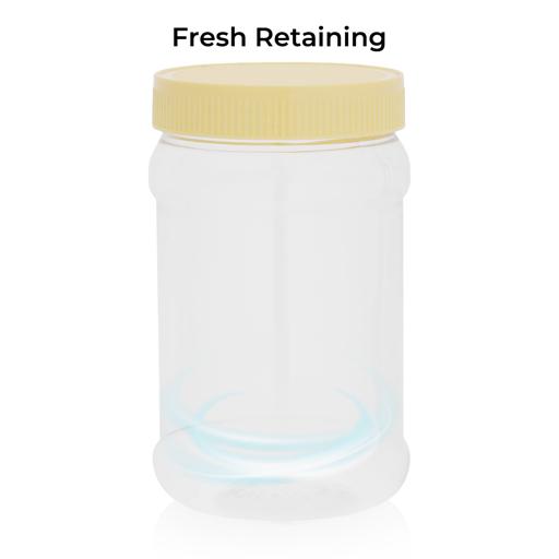 display image 7 for product Round Air-Tight Pet Jar, 500ml Plastic Container, RF11095 | Keeps Your Food Fresh | Portable and Lightweight | Healthier Choice | BPA and Odour Free | Leak-Proof