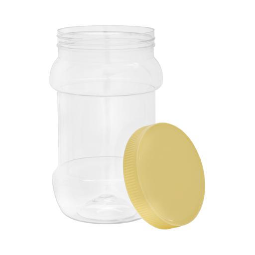 Mason Round Leak Proof Plastic Jars Wide Mouth Screw Lid Fully Airtight