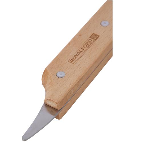 display image 6 for product Coconut Cutter with Wooden Handle, Coconut Driller, RF11118 | Coconut Opener Knife, Coconut Water Opener | Helps Remove Coconut Flesh from Shell | Coconut Splitter /Peeler /Scraper