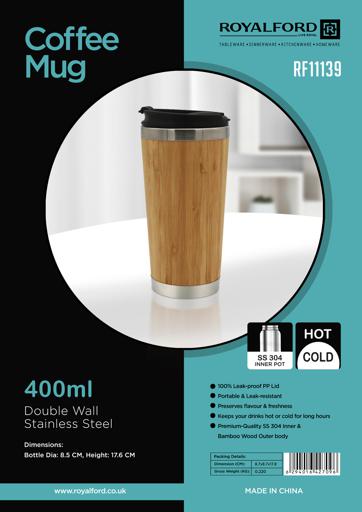 display image 7 for product Royalford 400ML Stainless Steel Double Wall Coffee Mug