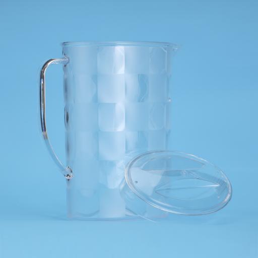 display image 2 for product Plastic Water Jug, 1.90L Juice Jug with Lid, RF11155 | Transparent Water Jug for Home, Cafes, Restaurants, Bar | Portable Multi-Purpose Jug | BPA-Free