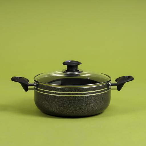 display image 3 for product Royalford Non-Stick Casserole with Stainless Steel  Lid - 20CM