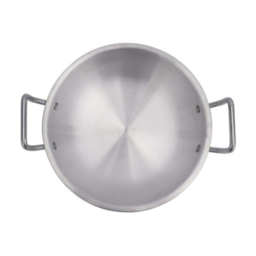 display image 10 for product Royalford Round Karahi Set with Steel Handle, RF11205 | Non-Stick Aluminium Cookware Set | Evenly Heating Base | Casseroles with Lids