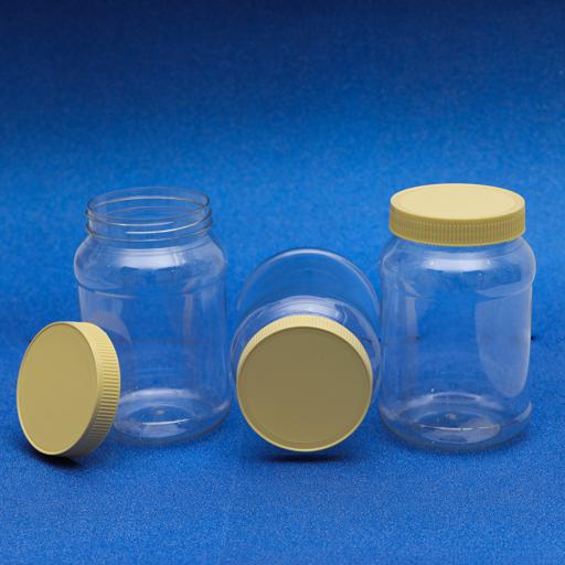 display image 3 for product 4Pcs Round Pet Jar Set - 1 Litre