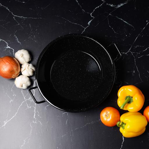 display image 2 for product Royalford Enamel Coated Deep Paella Pan - 32Cm