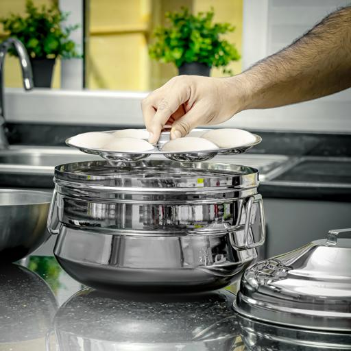 display image 2 for product Royal Ford 12 Idli Steamer Pot