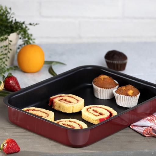 display image 2 for product Royalford Non-Stick Square Baking Tray, 32 Cm