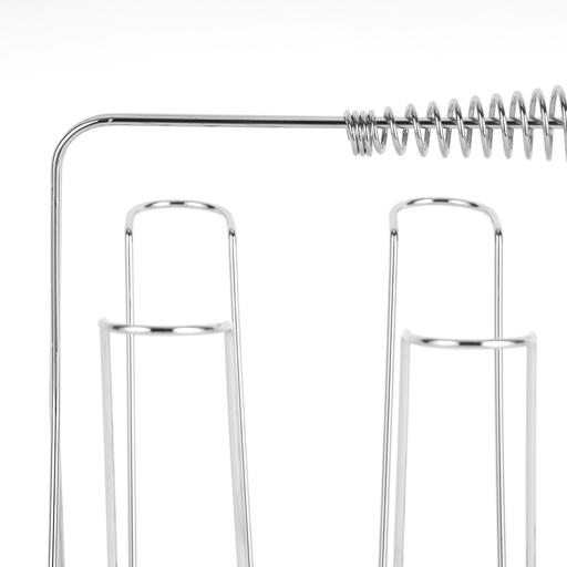 display image 5 for product Royalford RF1155GH8 Stainless Steel 8 Glass Stand Holder with Drainer - Glass Drainer Storage Drying Rack - Glass Holder Rack - Drying Holds 8 Cups - Ideal for Storing/Draining/Drying Cups, Mugs, Glasses