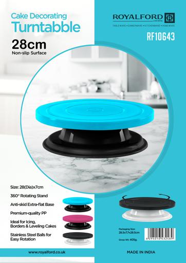 Pastry Turntable Plastic 28cm Cake Rotating Table Round Anti-skid