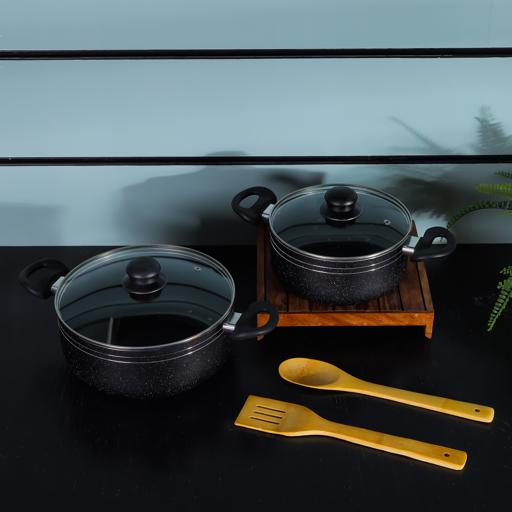 display image 2 for product Royalford 9Pcs Non Stick Cooking Set