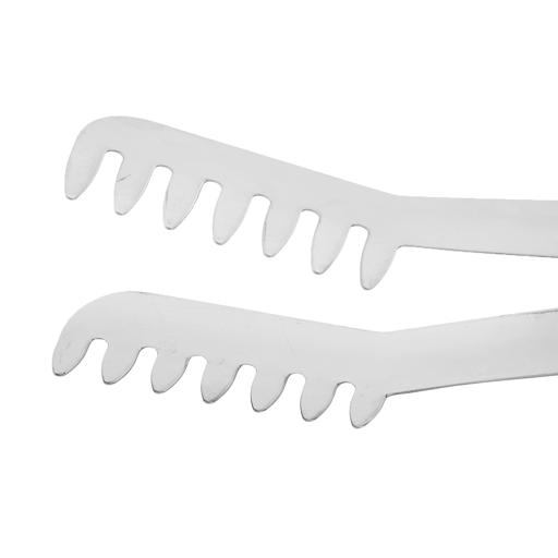 display image 6 for product Royalford Kitchen Tongs - 8.5" Stainless Steel Serving Tongs - Heat Resistant Spaghetti Tongs