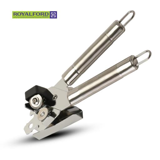 display image 1 for product Royalford Stainless Steel Can Opener With Tube Handle