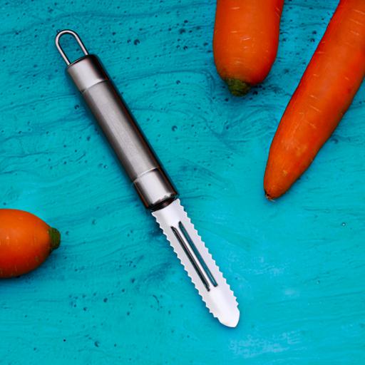 display image 1 for product Professional Stainless-Steel Peeler, Ultra-Sharp, RF1188-FP | Lancashire Peeler Perfect for Peeling Vegetables & Fruits, Fish Peeler with Ergonomic Handle