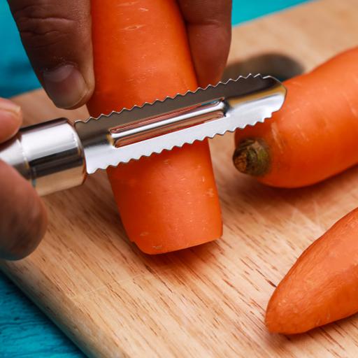 display image 4 for product Professional Stainless-Steel Peeler, Ultra-Sharp, RF1188-FP | Lancashire Peeler Perfect for Peeling Vegetables & Fruits, Fish Peeler with Ergonomic Handle