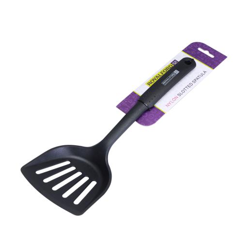 display image 8 for product Nylon Slotted Turner, Non Stick Turner, RF1196-NSS | Slotted Turner with Soft Grip Handle & Hanging Loop | Slotted Turner for Cooking Fish, Vegetables, Pancake