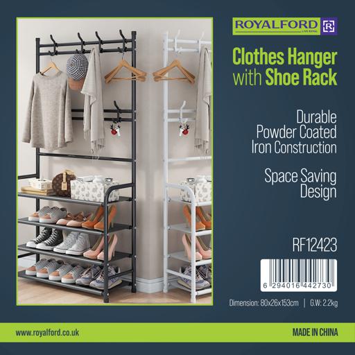 display image 9 for product Cloth Hager and Shoe Rack