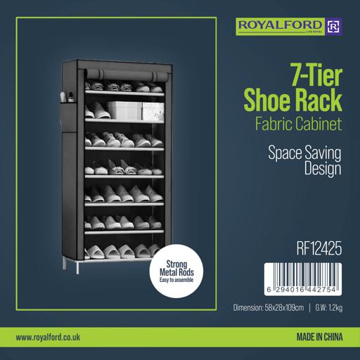 display image 10 for product 7-Tier Shoe Rack-Fabric Cabinet 1X15