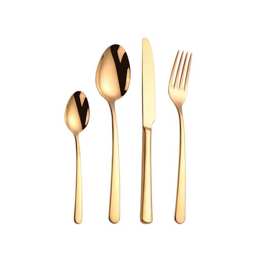 display image 0 for product 24Pc SS Cutlery Set -Prima Gold 1X6