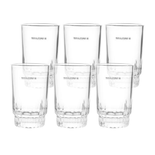 6-Pcs Glass Tumblers, Portable & Lightweight, RF1385-GT6 | 9oz Transparent Water Cup | Ideal for Party Picnic BBQ Camping Garden | Serve Water Wine Whisky Drinking & More hero image
