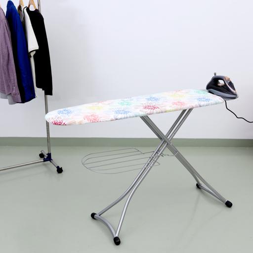 Ironing Board with Steam Iron Rest, Cotton Pad, RF1511-IB | Heat Resistant Pad | Contemporary Lightweight Iron Board with Adjustable Height and Lock System hero image