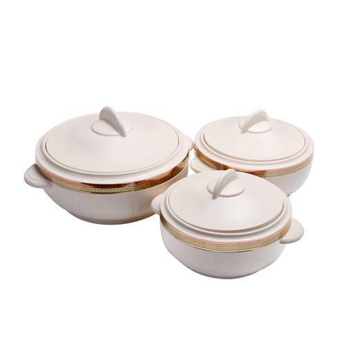 display image 13 for product Royalford 3Pc Hot Pot Insulated Food Warmer - Thermal Casserole Dish - Double Wall Insulated Serving