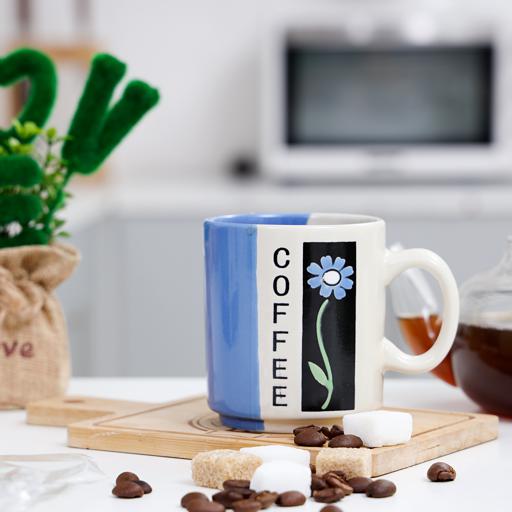 display image 1 for product Highly Durable Ceramic Coffee Mug with 9Oz large Capacity with Comfortable Handle RF1752-M10 Royalford