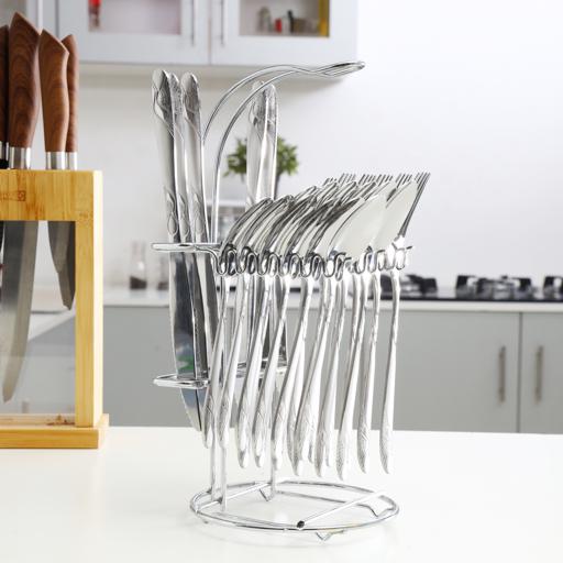 display image 2 for product Royalford Cutlery Set, 24 Pcs