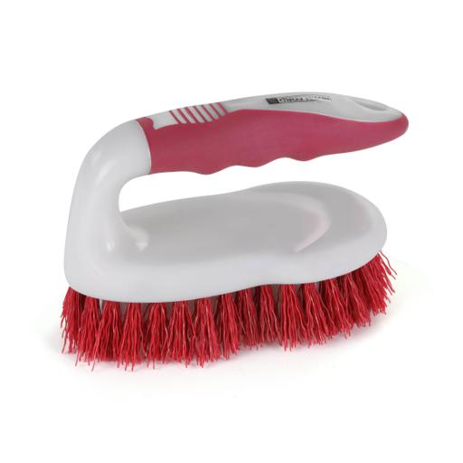 display image 7 for product Floor/Dish Brush, with Gripped Handle, RF2356-FB | Flexible Stiff Bristles | Heavy Duty Brush for Bathroom, Shower, Sink, Carpet, Floor