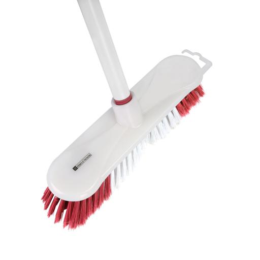 display image 5 for product Indoor Sweeping Broom, Long Handle Deck Brush, RF2369-FB | Indoor/Outdoor Floor Scrub Brush with Stiff Bristles | Ideal for Cleaning Bathroom, Shower Wall, Patio, Garage