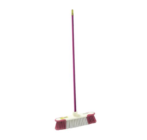 display image 10 for product Long Floor Broom with Strong Iron Handle, RF2370-FB | Upright Long Handle Broom with Stiff Bristles - Multipurpose Cleaning Tool Perfect for Home or Office Use