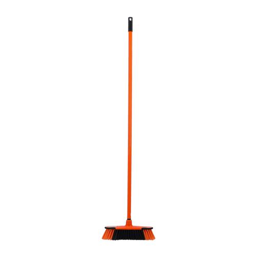 Long Floor Broom with Strong Iron Handle, RF2370-FB | Upright Long Handle Broom with Stiff Bristles - Multipurpose Cleaning Tool Perfect for Home or Office Use hero image
