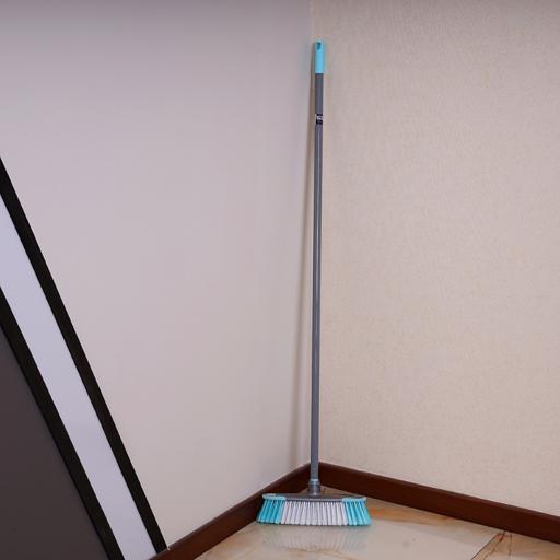 display image 1 for product Long Floor Broom with Strong Iron Handle, RF2370-FB | Upright Long Handle Broom with Stiff Bristles - Multipurpose Cleaning Tool Perfect for Home or Office Use