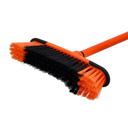 display image 9 for product Long Floor Broom with Strong Iron Handle, RF2370-FB | Upright Long Handle Broom with Stiff Bristles - Multipurpose Cleaning Tool Perfect for Home or Office Use
