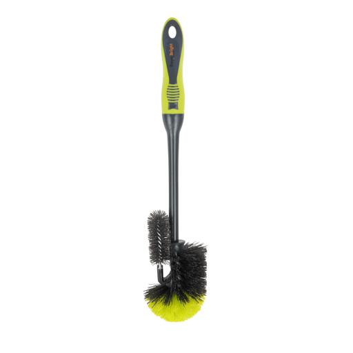 display image 4 for product Royalford Toilet Plunger with Holder- RF2372| Lightweight | Compact | Toilet Brush Perfect for Cleaning Toilet, Floor and Tile| Superior-Quality Cleaning Brush with Long Handle for Better Reach and Efficient Cleaning| Green and Grey